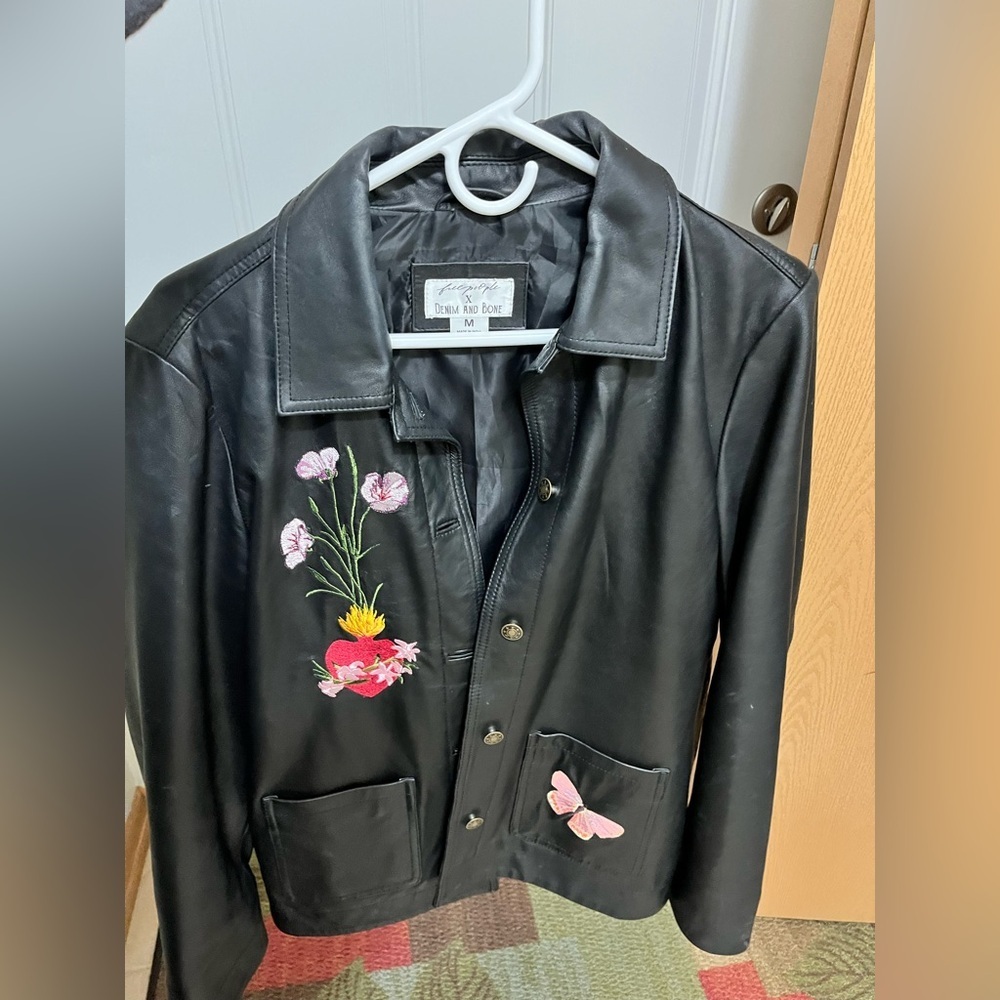 Free People Juliette Leather Jacket - Picture 2 of 12
